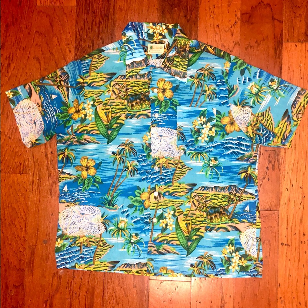 Vintage Waikiki 76 Hawaiian Shirt Men’s Size LG/XL